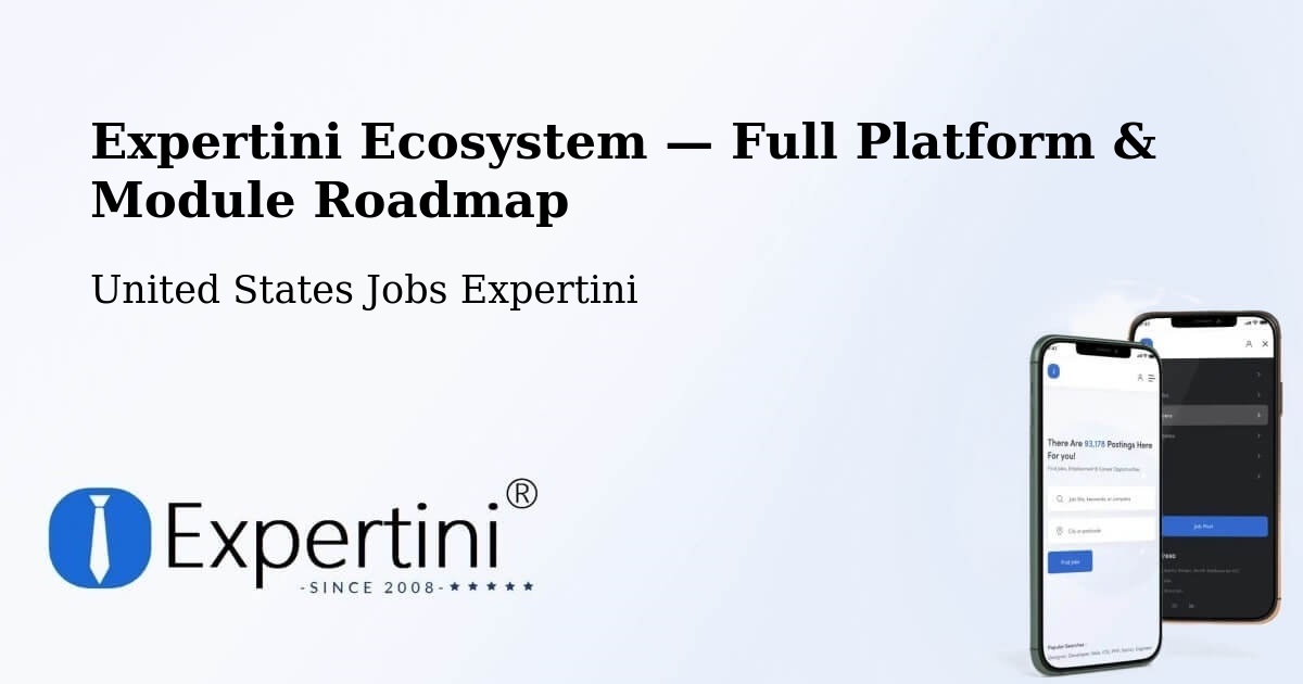 Expertini Ecosystem — Full Platform & Module Roadmap – New Haven